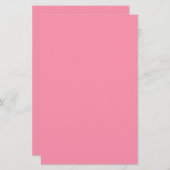 Papeterie Couleur solide rose Baker-Miller (Devant / Derrière)