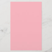 Papeterie Couleur solide rose clair (Dos)