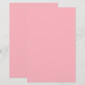 Papeterie Couleur solide rose clair (Devant / Derrière)