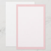 Papeterie Couleur solide rose pâle (Devant / Derrière)
