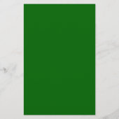 Papeterie Couleur solide verte de Noël (Dos)