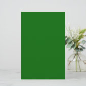 Papeterie Couleur solide verte de Noël (Debout devant)