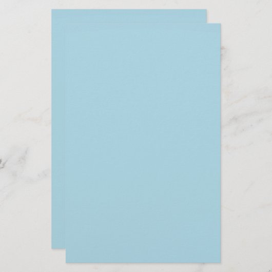 Papeterie Couleur uni bleu clair (Devant / Derrière)