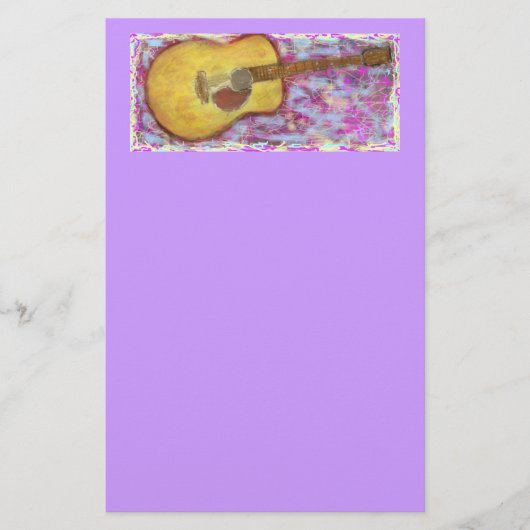 Papeterie Couleurs de guitare acoustique (Devant)
