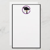 Papeterie Couleurs de l'école de graduation violet et or (Devant / Derrière)