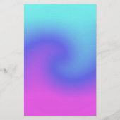 Papeterie Couleurs douces Pastel Swirl rose bleu violet Aqua (Devant)