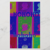 Papeterie Couleurs spéciales Père Noël HoHoho Pop Art (Devant)