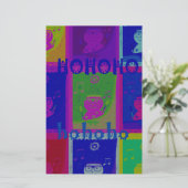 Papeterie Couleurs spéciales Père Noël HoHoho Pop Art (Debout devant)