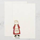 Papeterie Country Girl personnalisée (Devant / Derrière)