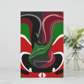 Papeterie Coupe de café Kenya Drapeau Hakuna Matata (Debout devant)