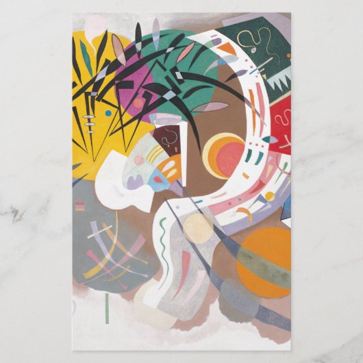 Papeterie Courbe dominante abstraite de Kandinsky (Devant)