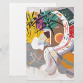 Papeterie Courbe dominante de Kandinsky Abstrait (Devant / Derrière)