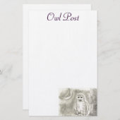 Papeterie Courrier de hibou (Devant / Derrière)