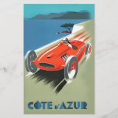 Papeterie Courses automobiles vintage (Devant)