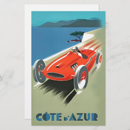 Papeterie Courses automobiles vintage (Devant / Derrière)