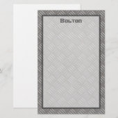 Papeterie Coutume en aluminium de relief de regard en métal (Devant / Derrière)