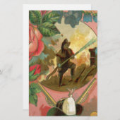 Papeterie Couverture vintage des pompiers des années 1880 (Devant / Derrière)