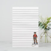 Papeterie Cowboy avec le lasso (Debout devant)