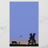 Papeterie Cowboy occidental (Devant)