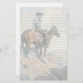 Papeterie Cowboy sur son cheval (Devant / Derrière)