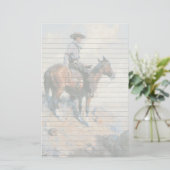 Papeterie Cowboy sur son cheval (Debout devant)