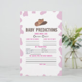 Papeterie Cowgirl Rodeo Baby shower Prédictions Activité (Debout devant)