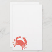 Papeterie Crabe de corail (Devant / Derrière)