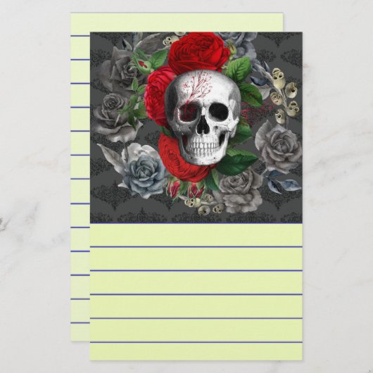 Papeterie Crâne (Devant / Derrière)