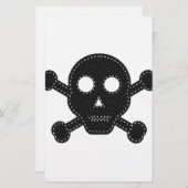 Papeterie Crâne à flancs noirs (Devant / Derrière)