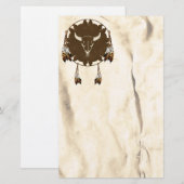 Papeterie Crâne de Buffalo Mandala Statione amérindienne (Devant / Derrière)