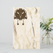 Papeterie Crâne de Buffalo Mandala Statione amérindienne (Debout devant)