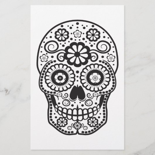 Papeterie Crâne de sucre souriant (Devant)