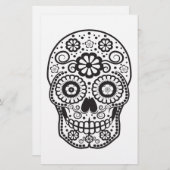 Papeterie Crâne de sucre souriant (Devant / Derrière)