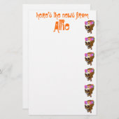 Papeterie Crâne frais personnalisé (Devant / Derrière)