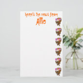 Papeterie Crâne frais personnalisé (Debout devant)