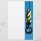 Papeterie Crane hook with yellow and black stripes hang (Devant)
