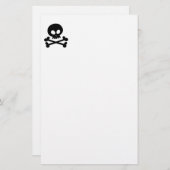 Papeterie Crâne (noir) (Devant / Derrière)