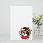 Papeterie Crânes à sucre Art Nouveau (Debout devant)