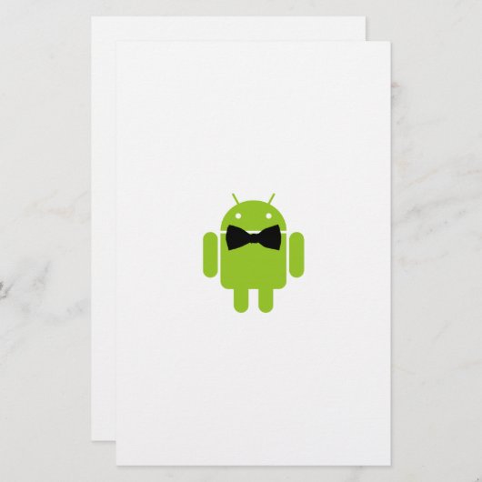 Papeterie Cravate Formelle Bow Android Robot Icon (Devant / Derrière)