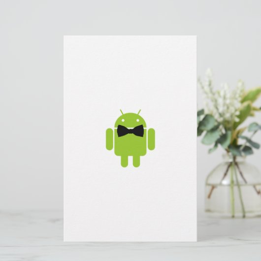 Papeterie Cravate Formelle Bow Android Robot Icon (Debout devant)