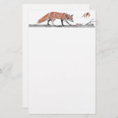 Papeterie crayon de renard (Devant / Derrière)