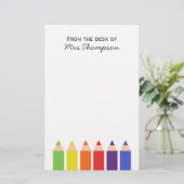 Papeterie Crayons colorés (Debout devant)