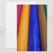 Papeterie Crayons colorés (Devant / Derrière)