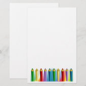 Papeterie Crayons de couleur (Devant / Derrière)