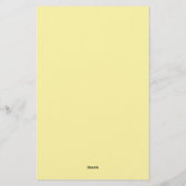 Papeterie Cream Modern Monogrammed Calligraphy Plain Name (Dos)