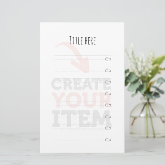 Papeterie CREATE-YOUR-OWN do-it-yourself Personnaliser téléc (Debout devant)