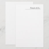 Papeterie Créer Personnaliser Simple Plain Professionnel (Devant / Derrière)