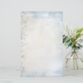 Papeterie Créez vos propres oeillets blancs shabby chic (Debout devant)