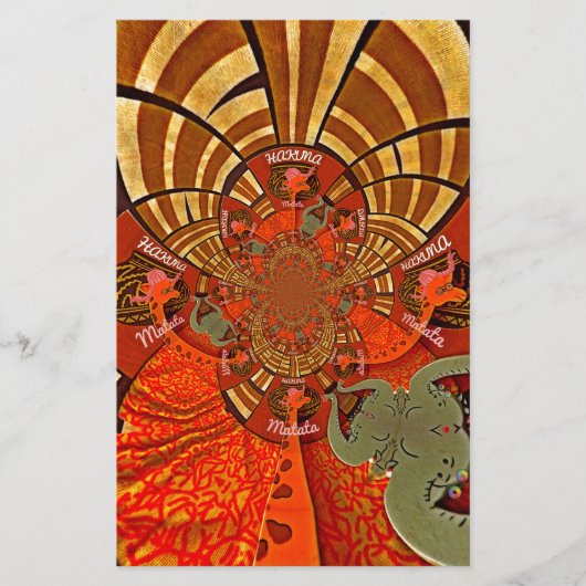 Papeterie Créez votre propre Giraffe africaine unique design (Devant)