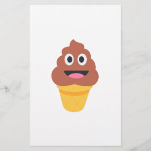 Papeterie crème glacée cône émoji
